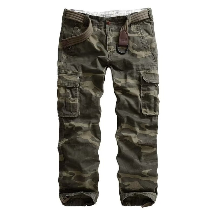Herren Cargohose mit multifunktionalen Taschen und modernem Camouflagemuster Aliams