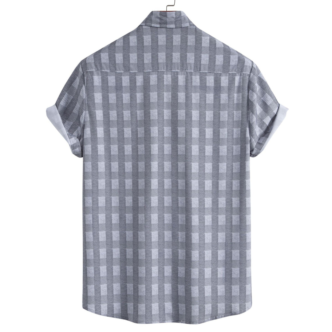 Herren Kurzarmhemd im eleganten Karomuster Aliams