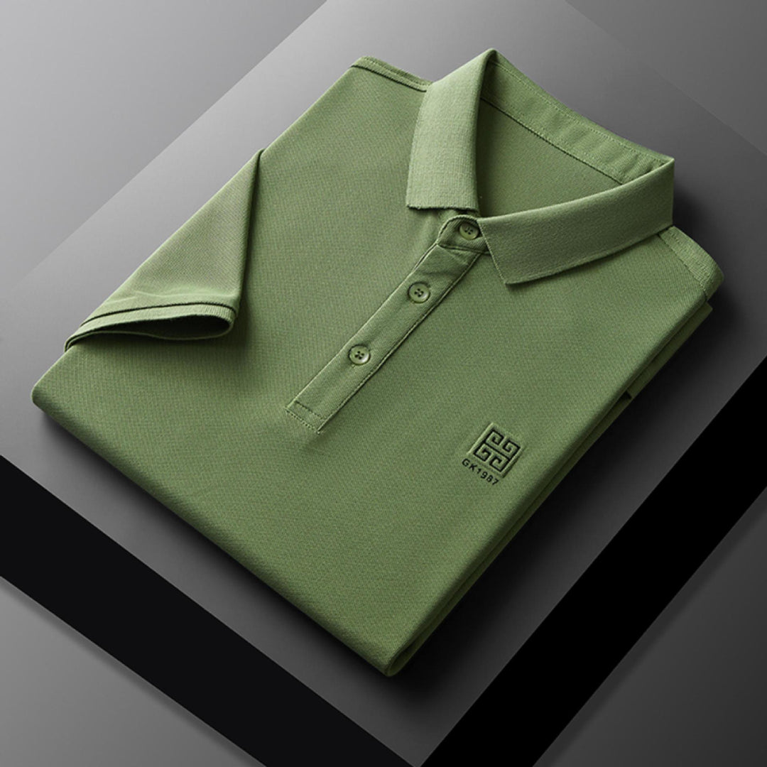 Herren klassisches Poloshirt mit feiner Piqué-Struktur und eleganten Details Aliams