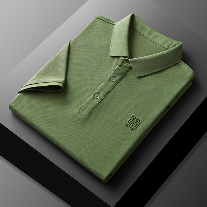 Herren klassisches Poloshirt mit feiner Piqué-Struktur und eleganten Details Aliams