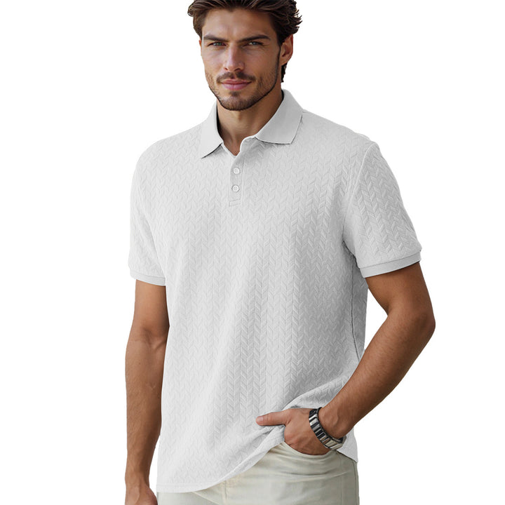 Herren sportliches Poloshirt mit strukturiertem Design Aliams