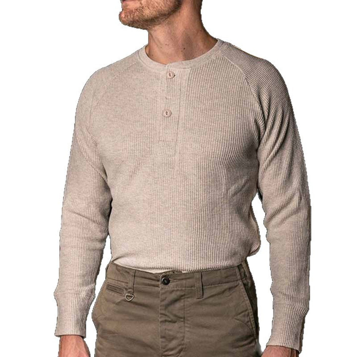 Herren hochwertiger Rippstrick Pullover mit Knopfleiste Aliams