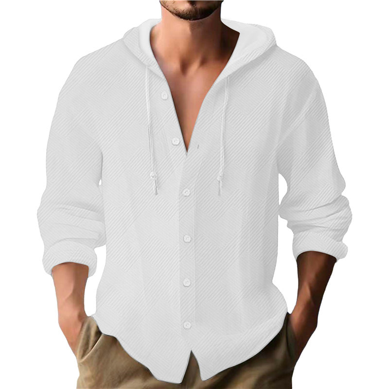 Herren Kapuzenbluse mit strukturiertem Design Aliams