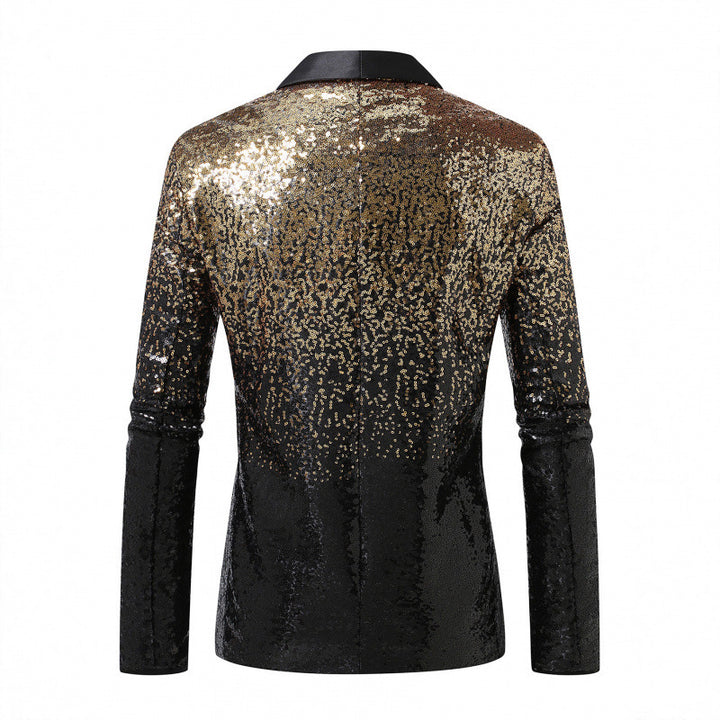 Herren Glitzerblazer im eleganten Schnitt mit schimmerndem Pailletten-Design Aliams