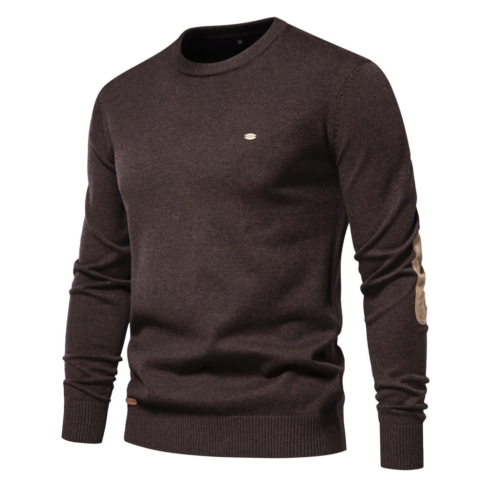 Herren Rundhals Pullover aus weichem Strickstoff Aliams