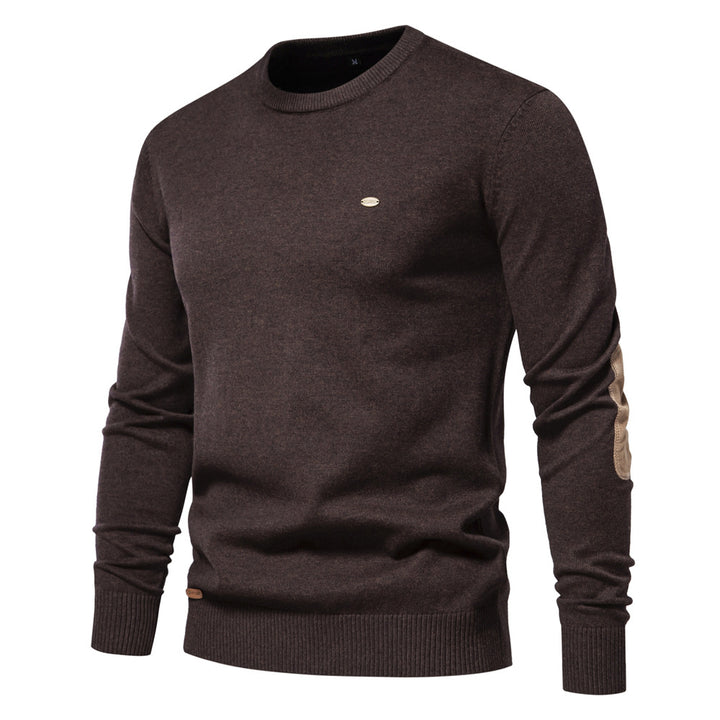 Herren Rundhals Pullover aus weichem Strickstoff Aliams