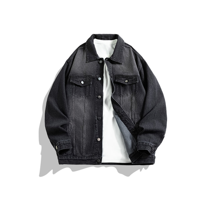 Herren Jeansjacke im klassischen Look mit praktischen Taschen Aliams