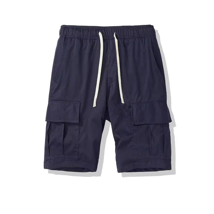 Herren Cargo-Shorts mit elastischem Bund und mehreren Seitentaschen Aliams
