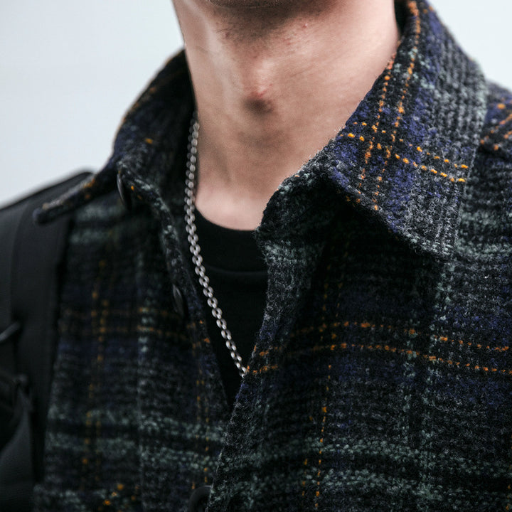 Herren Baumwoll-Flanellhemd mit praktischen Brusttaschen und modernem Karomuster Aliams