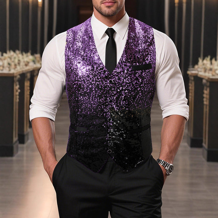 Herren Glitzernde Weste Aliams