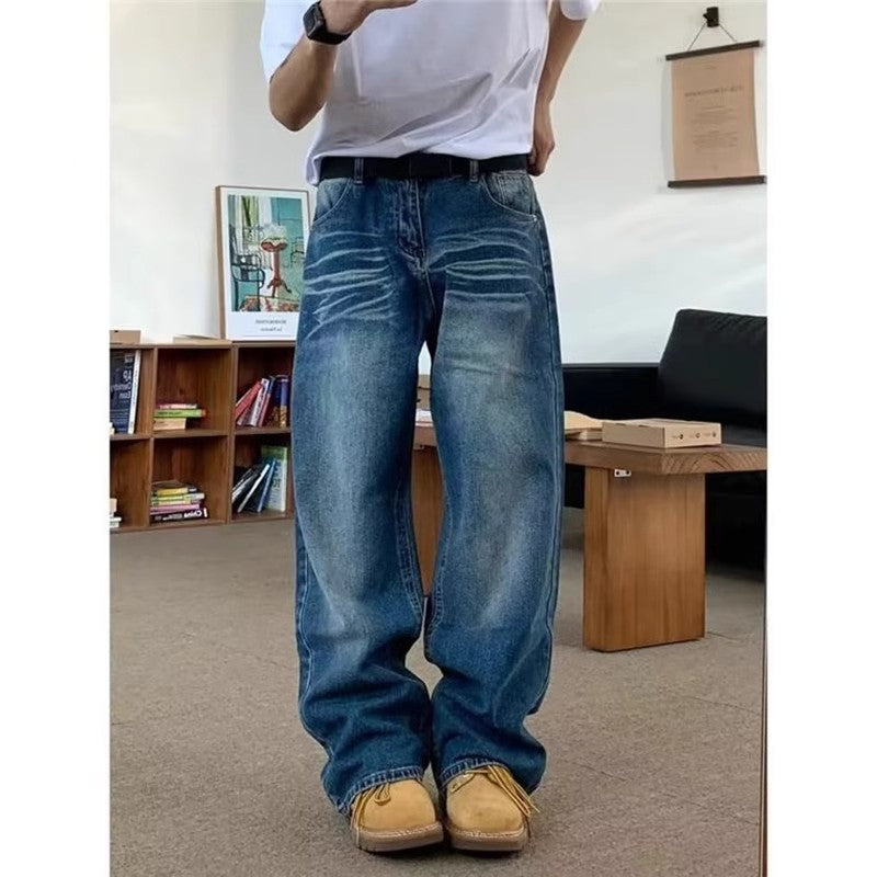 Herren weite Jeans mit lässigem Schnitt Aliams