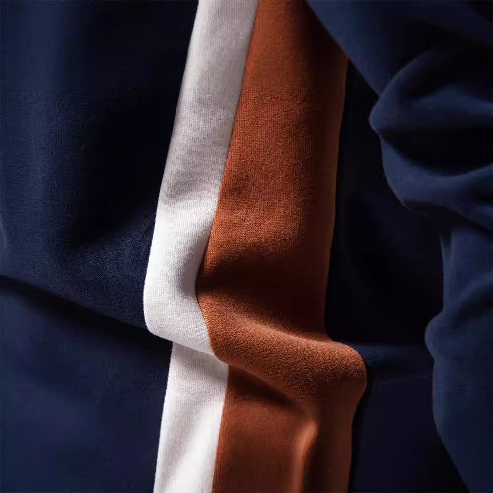 Herren Freizeit-Sweatshirt mit modernem Farbblockdesign Aliams