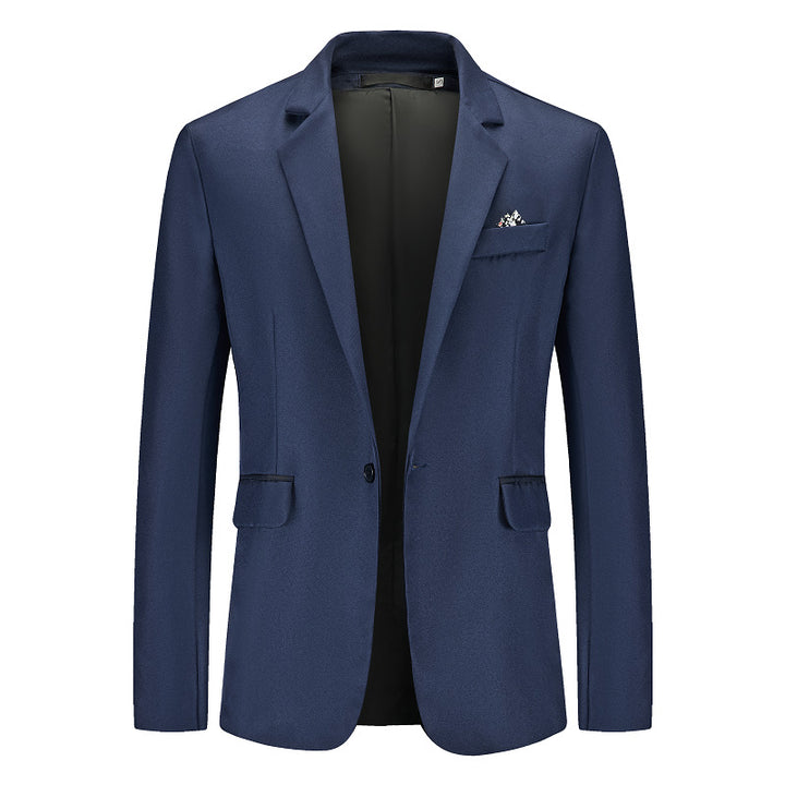 Herren Eleganter Anzugblazer mit feiner Struktur und modernem Schnitt Aliams