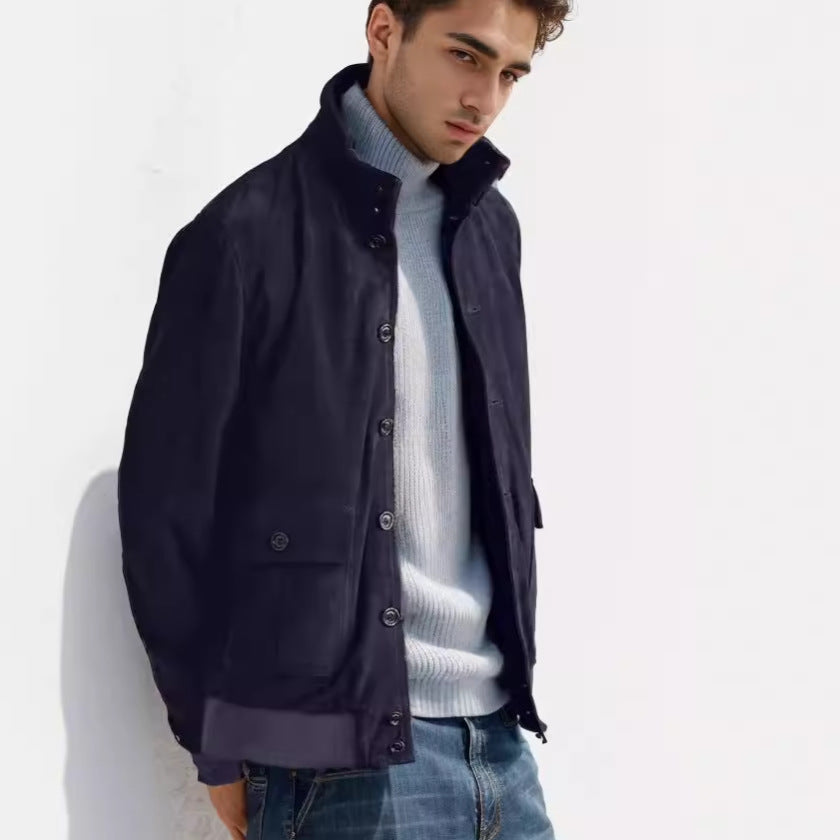 Herren robuste Utility-Jacke mit praktischen Taschen Aliams