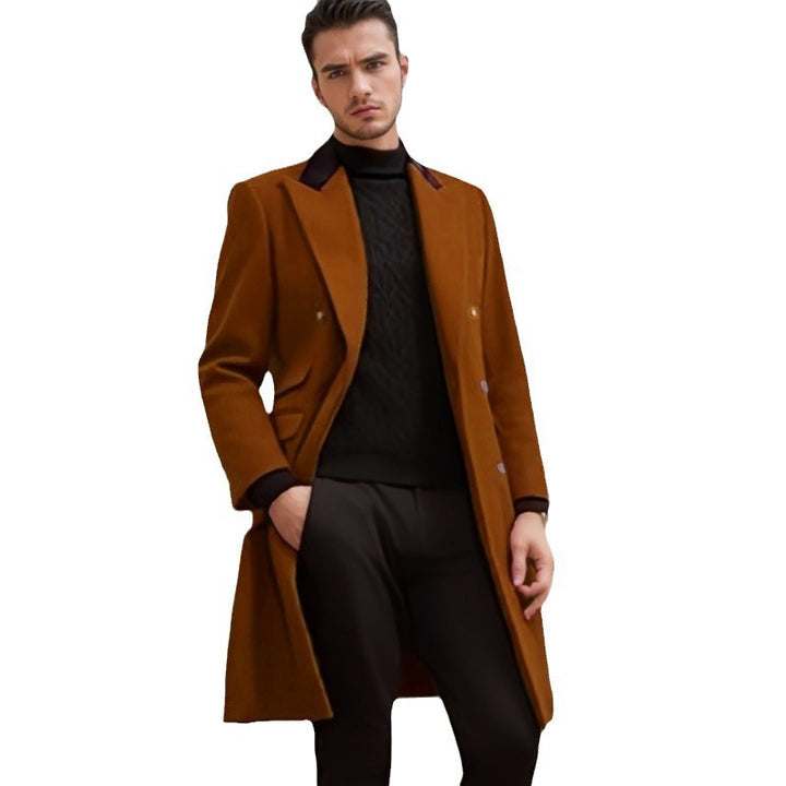 Herren Eleganter, taillierter Wollmantel Aliams