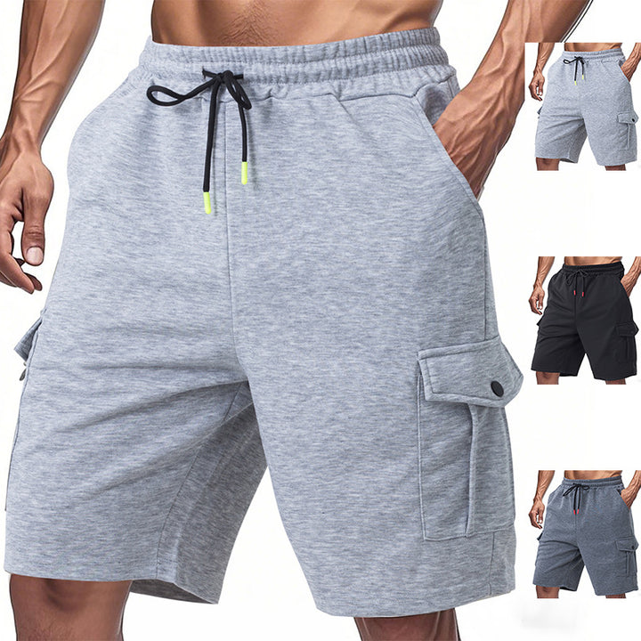 Herren funktionale Sportshorts mit praktischen Seitentaschen und elastischem Bund Aliams