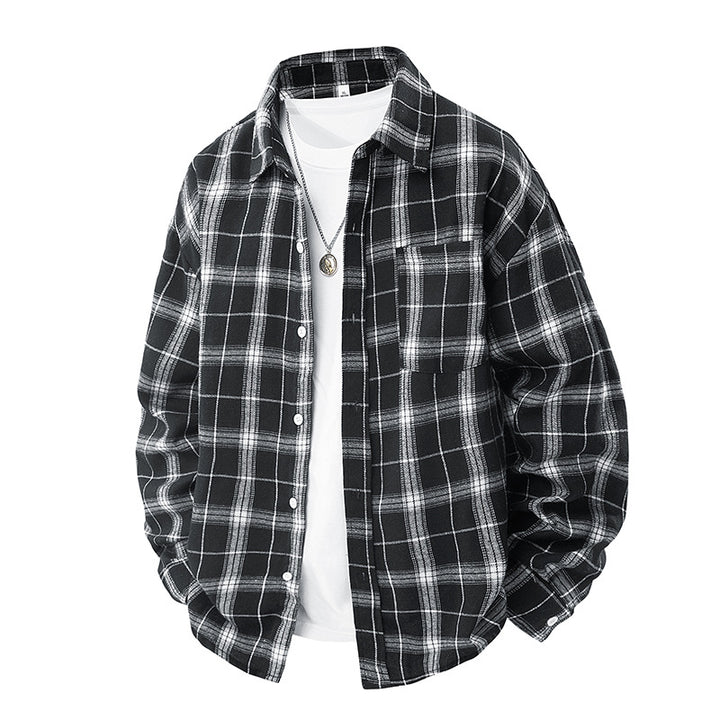 Herren kariertes Freizeithemd Aliams