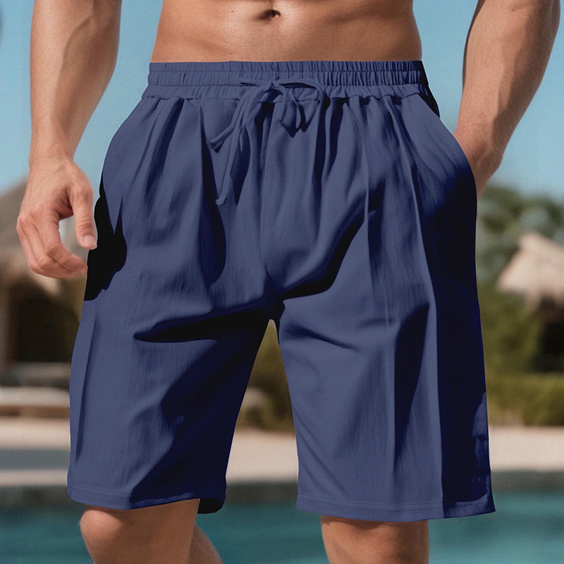 Herren praktische Sport-Shorts mit elastischem Bund und verstellbarem Kordelzug Aliams