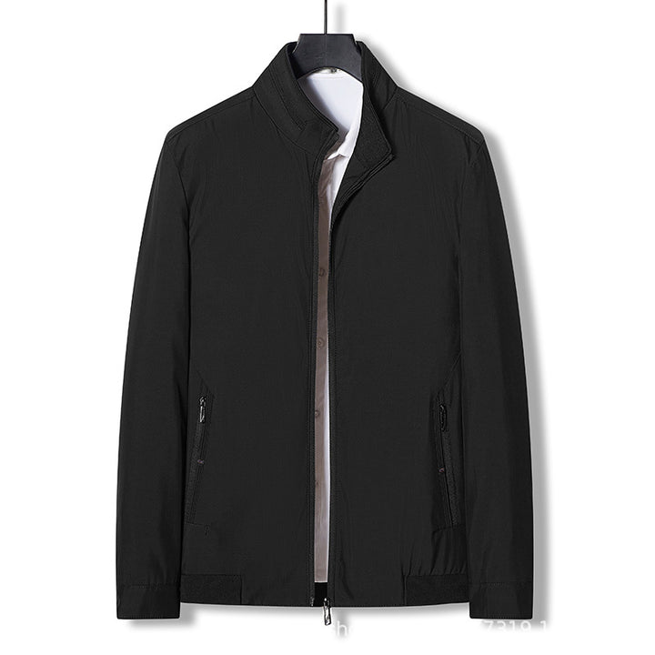 Herren funktionale Outdoor-Jacke mit hohem Kragen und atmungsaktiven Eigenschaften Aliams