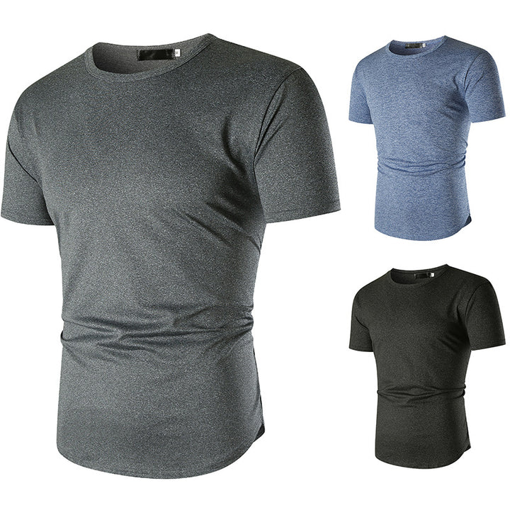 Herren sportliches T-Shirt mit atmungsaktiver Funktionsfaser und bequemer Passform Aliams