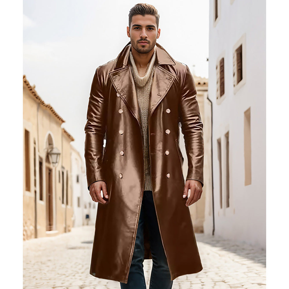 Herren eleganter übergroßer Trenchcoat aus hochwertigem Material Aliams