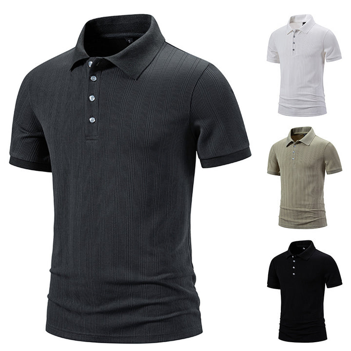 Herren Poloshirt mit strukturiertem Design und hochwertiger Baumwollmischung Aliams