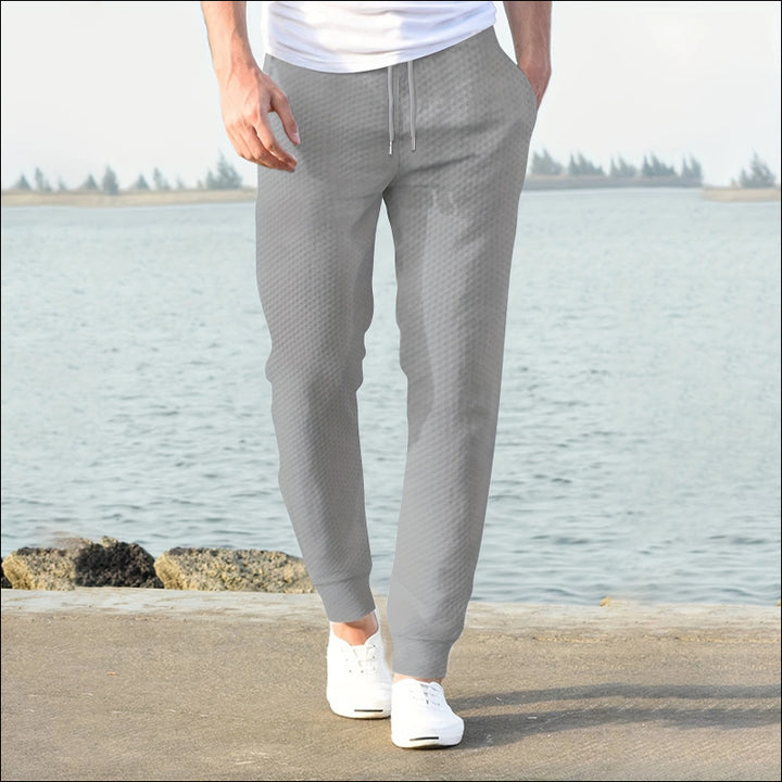 Herren Jogginghose mit atmungsaktivem Gewebe und elastischem Bund Aliams