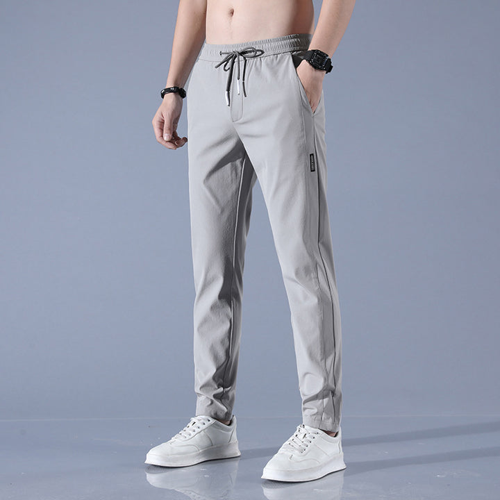 Herren sportliche Sweatpants mit verstellbarem Kordelzug und seitlichen Reißverschlusstaschen Aliams