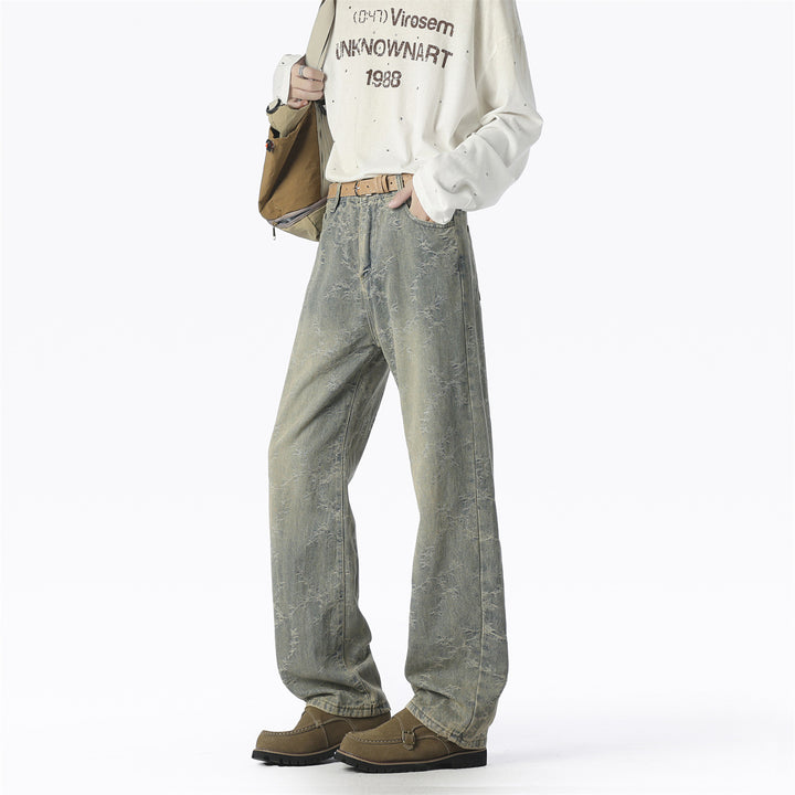 Herren Weite Jeans mit einzigartigem Muster und hohem Tragekomfort Aliams