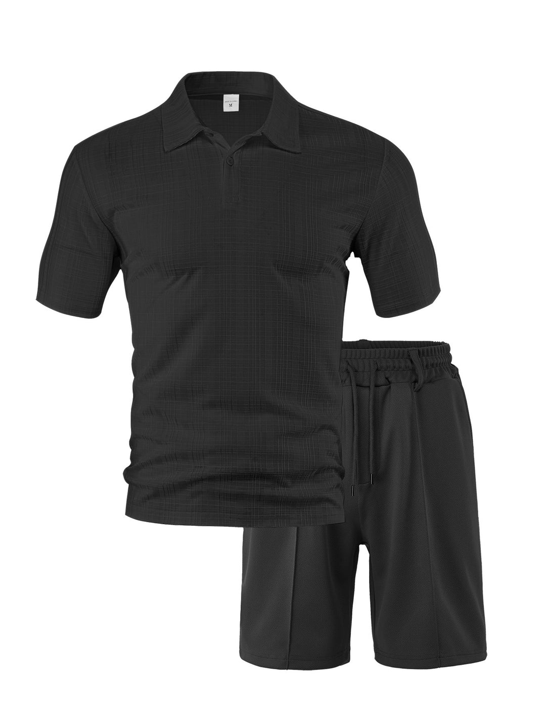 Herren sportliches Polo- und Shorts-Set mit atmungsaktivem Material Aliams