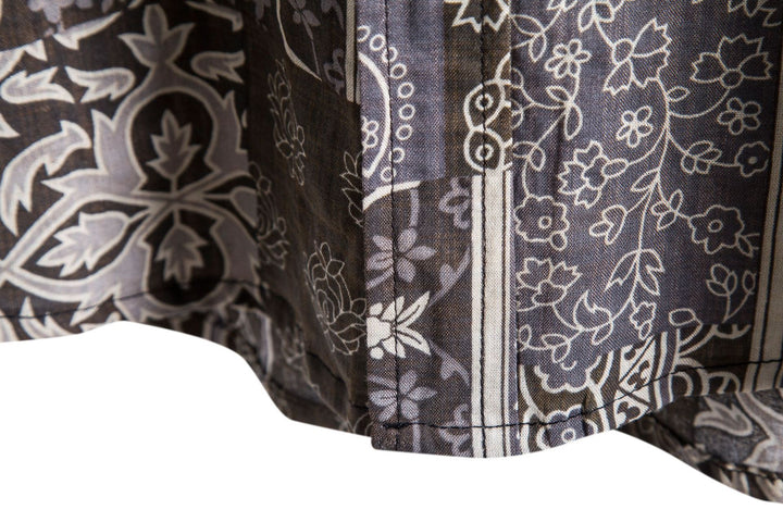 Herren Kurzarmhemd mit einzigartigem Ethno-Muster und lässigem Schnitt Aliams