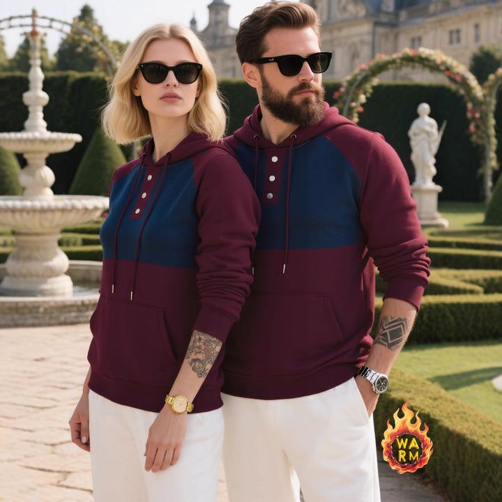 Herren Hoodie mit modischem Kontrastdesign Aliams