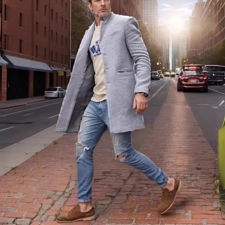 Herren eleganter Langmantel Aliams