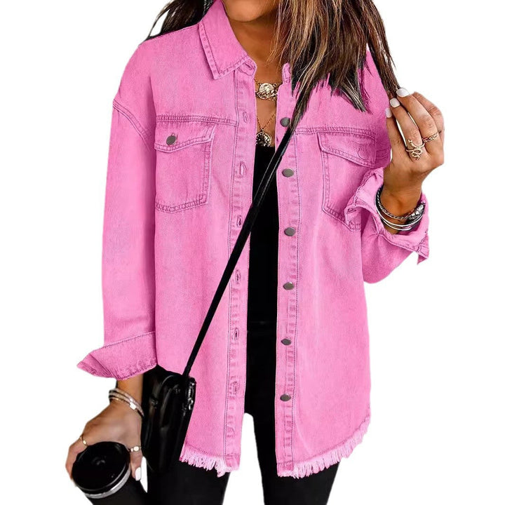 Femme Destroyed Denim Westernjacke Aliams
