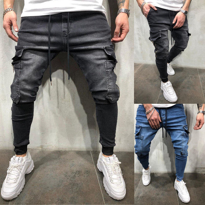 Herren Cargo-Jogginghose mit modischem Slim-Fit Schnitt und praktischen Taschen Aliams