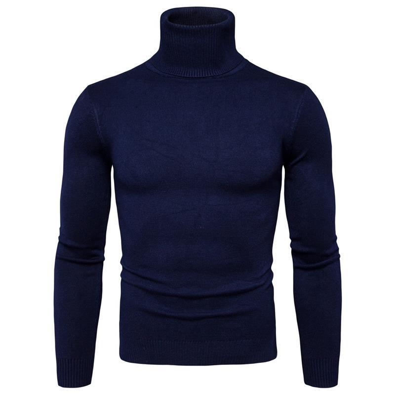 Herren Rollkragenpullover aus feiner Merinowolle Aliams
