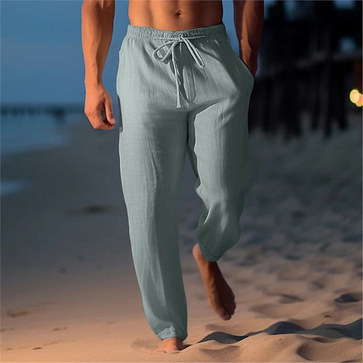 Herren atmungsaktive Strandhose mit verstellbarem Bund Aliams