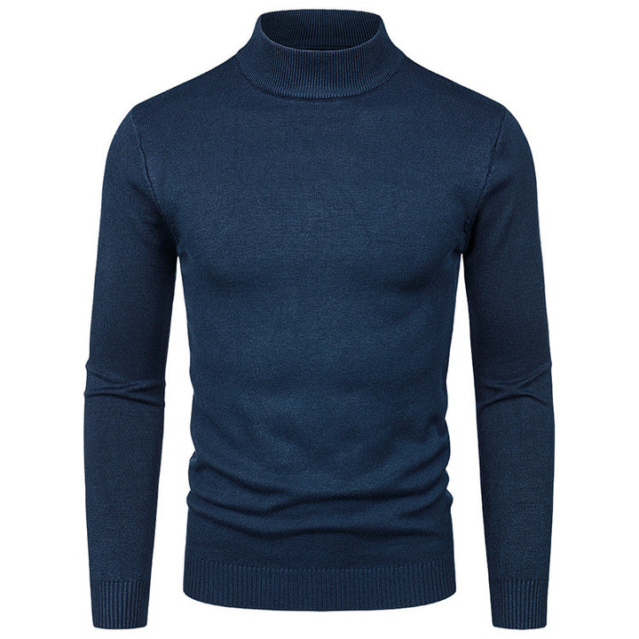 Herren Hochwertiger Rollkragenpullover aus feiner Baumwolle Aliams