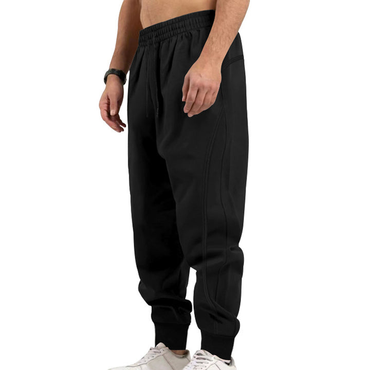 Herren sportliche Jogginghose mit elastischem Bund und Taschen Aliams