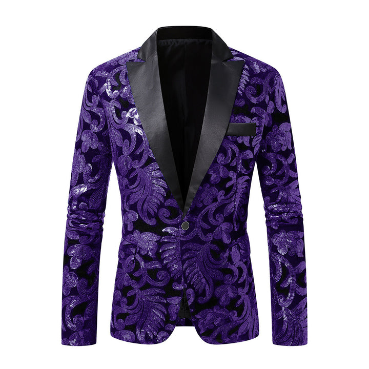Herren Glamouröser Jacquard-Blazer mit schimmerndem Design Aliams