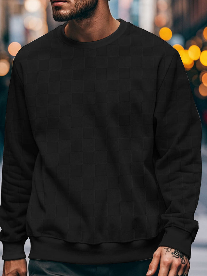 Herren Sweatshirt mit modernem Strukturdessin Aliams