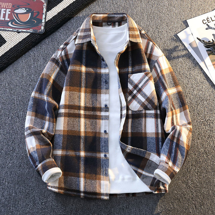 Herren Flanell Hemdjacke im zeitlosen Karomuster Aliams