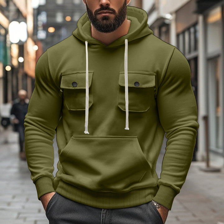 Herren Hoodie mit praktischen Taschen und modernem Design Aliams