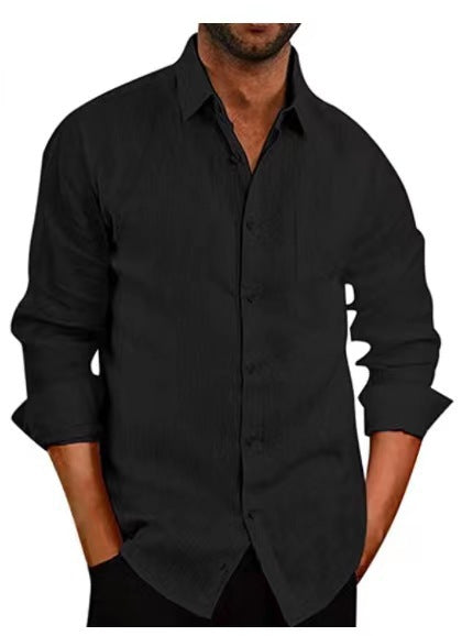 Herren casual langärmliges Hemd Aliams