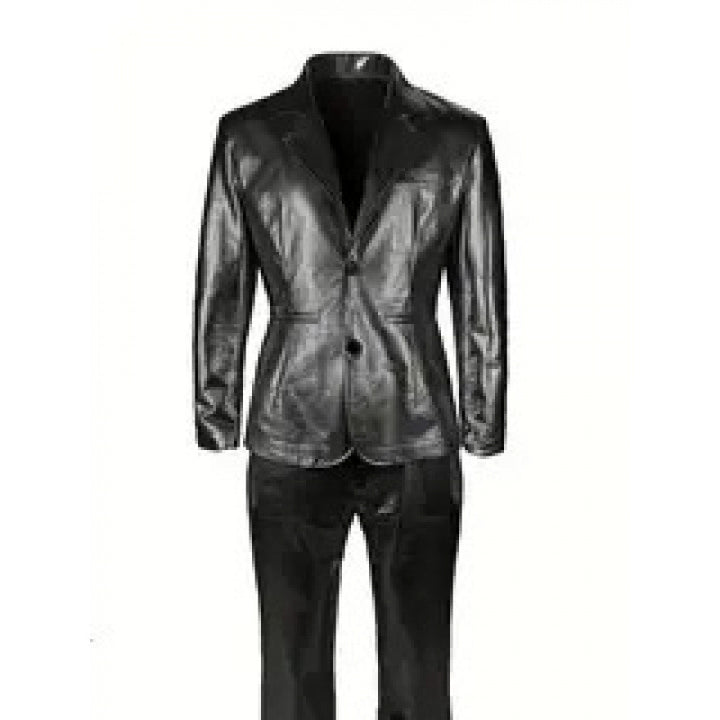 Herren Glamouröser Satin-Anzug Aliams