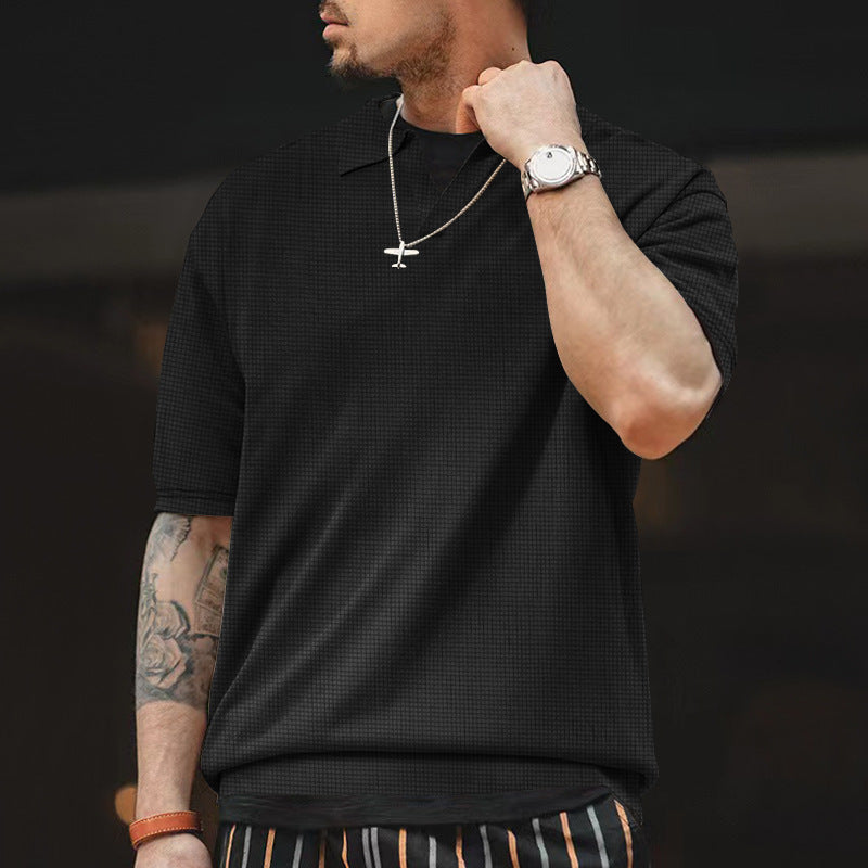 Herren stilvolles Freizeit-Polohemd mit strukturiertem Design Aliams