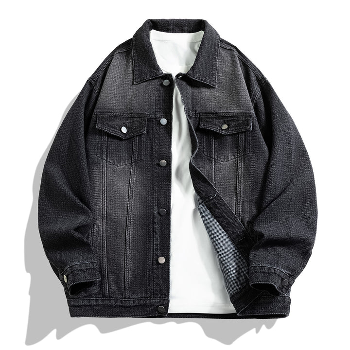 Herren Jeansjacke im klassischen Look mit praktischen Taschen Aliams