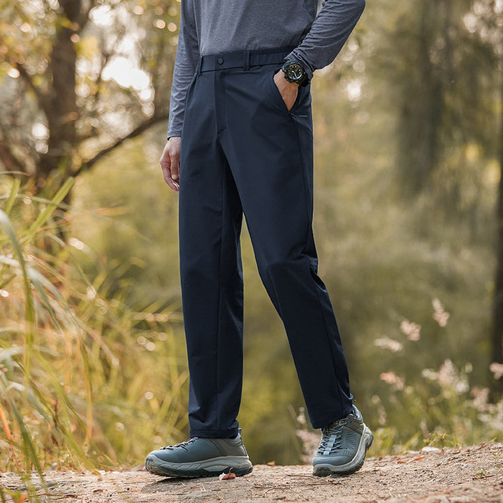 Herren funktionale Sommerhose mit elastischem Bund und praktischen Seitentaschen Aliams