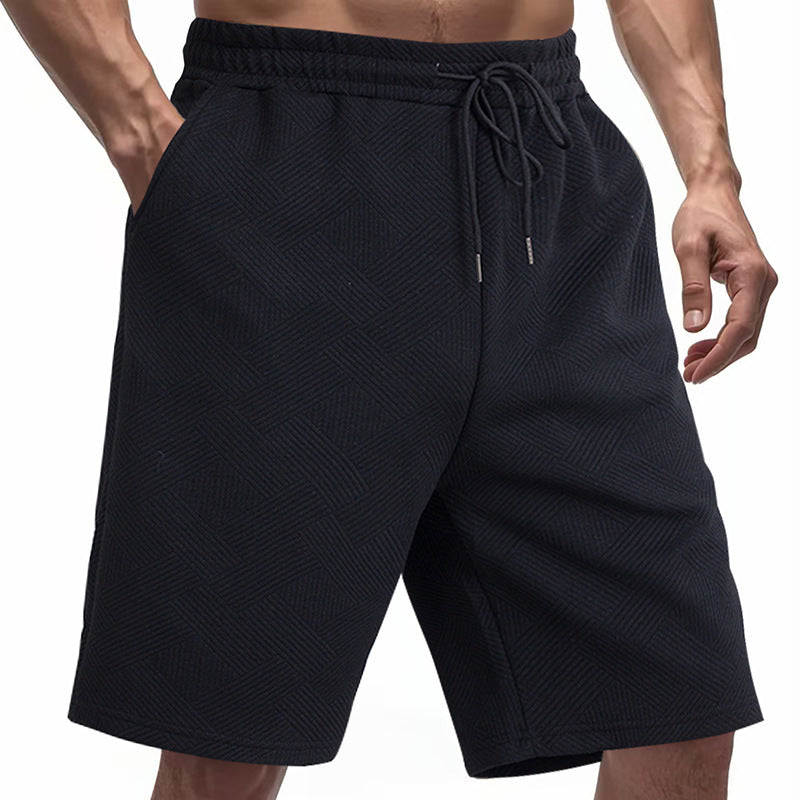Herren sportive Shorts mit strukturiertem Design und elastischem Bund Aliams