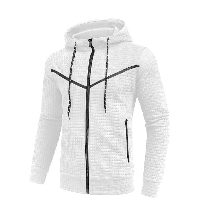Herren stylische Jacke mit strukturiertem Design und praktischem Reißverschluss Aliams